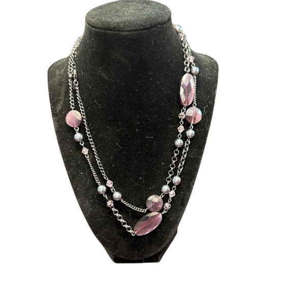 Avon long cat’s eye faceted Multi-Strand Necklace NIB vintage 2007 - Picture 1 of 8